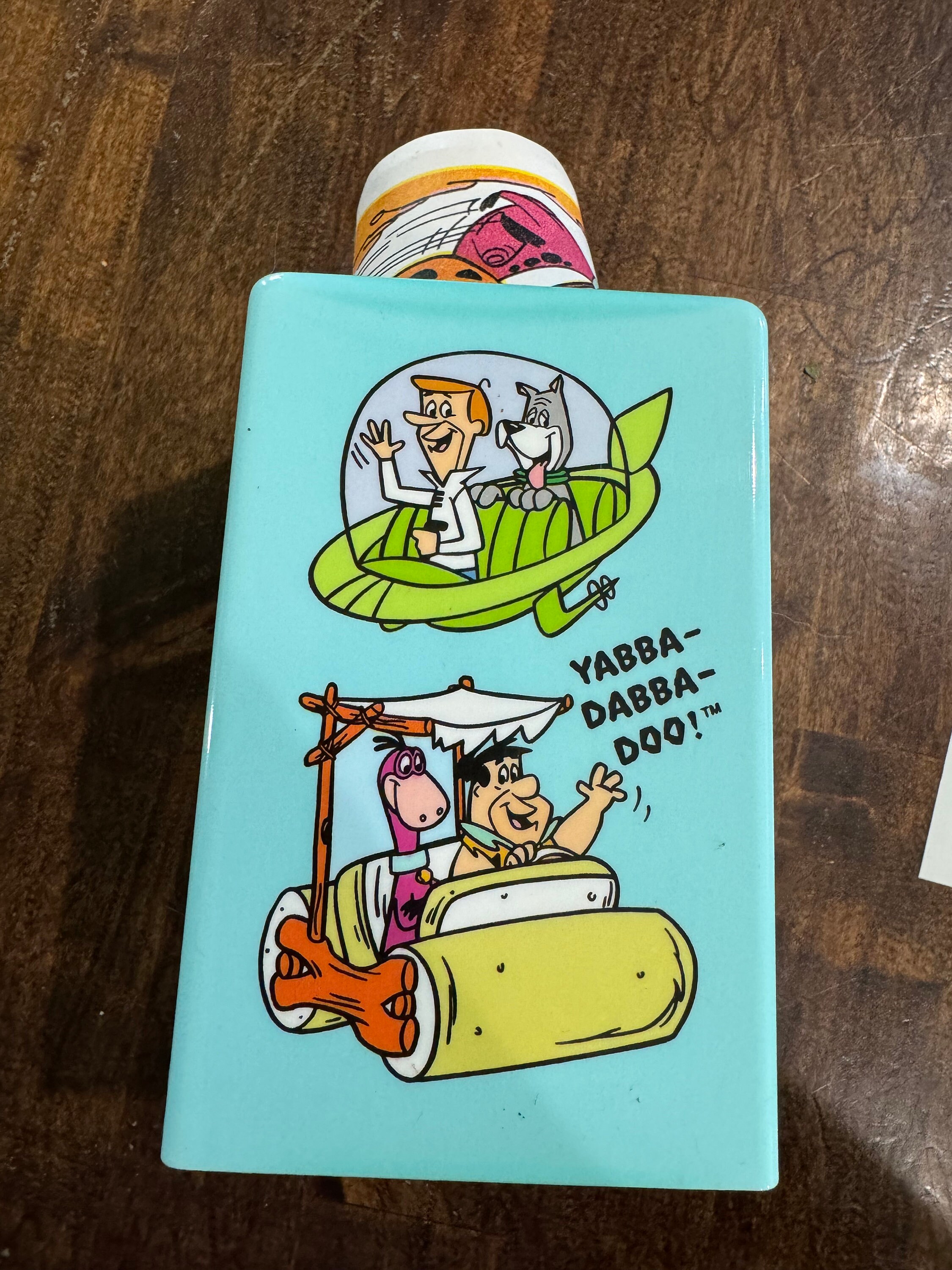 1990's Jetson's and Flintstones Dixie Cup Dispenser With