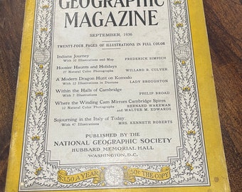 September 1936 National Geographic Magazine