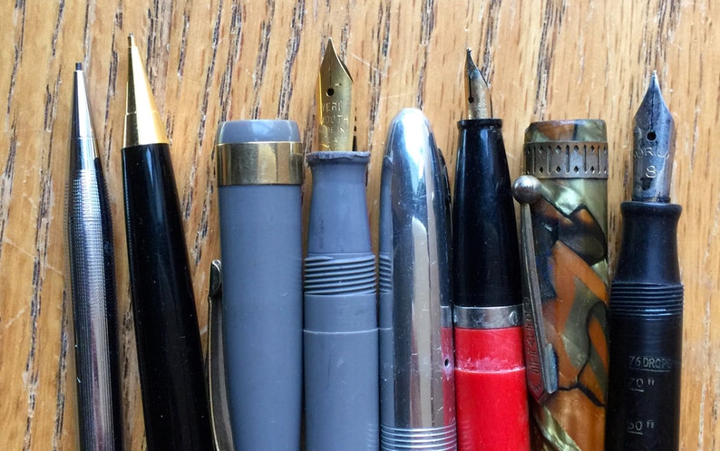 Vintage Ink Pens Pencils Cross Century Wearever Fountain - Etsy Canada