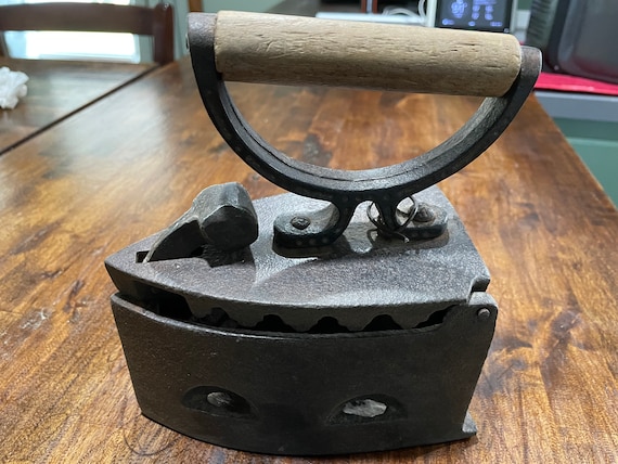 1800 Era Hand Wrought Cast Iron Coal Iron - Etsy