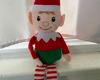 15 " Christmas Elf Shelf Sitter New Old Stock with Original Tag