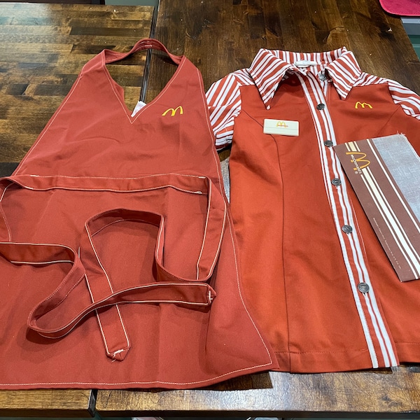 Mcdonalds Employee Uniform Etsy