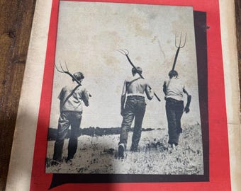 Rare August 01, 1945 Indiana Farmers Guide Putting away Hay on Cover