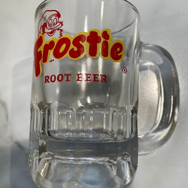 1950's - 60's Frostie Root Beer Mug Hazel Atlas Glass 5 Inches