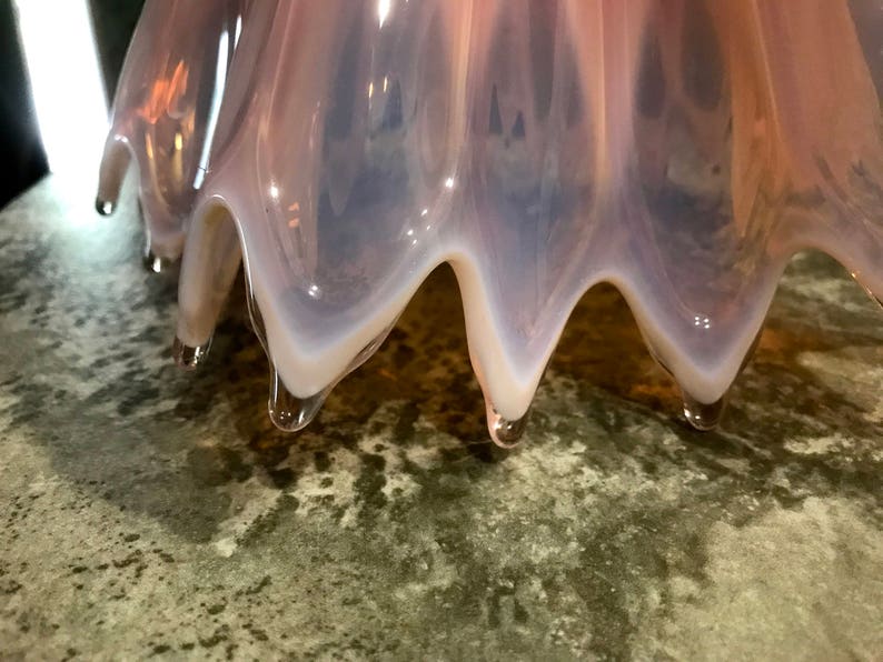 Vintage Fostoria Art Glass Heirloom Pattern Rose or Pink Etsy