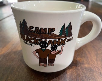 1982 Camp Blackhawk Owasippe Boy Scout Coffee Mug