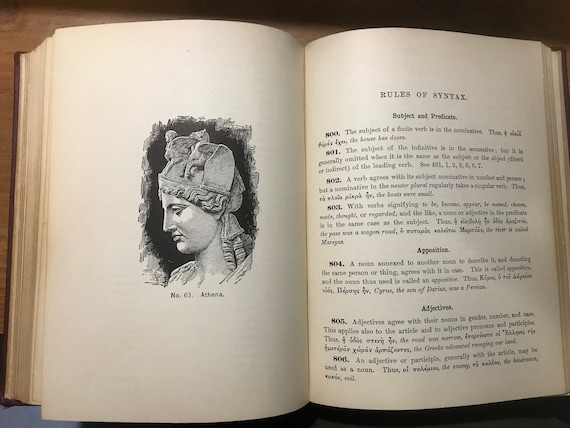 1896 First Greek Book John William White First Edition Etsy