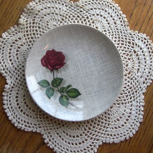 Vintage J & G Meakin SOL China Single Red Rose Carmen Pattern 391413 Plate