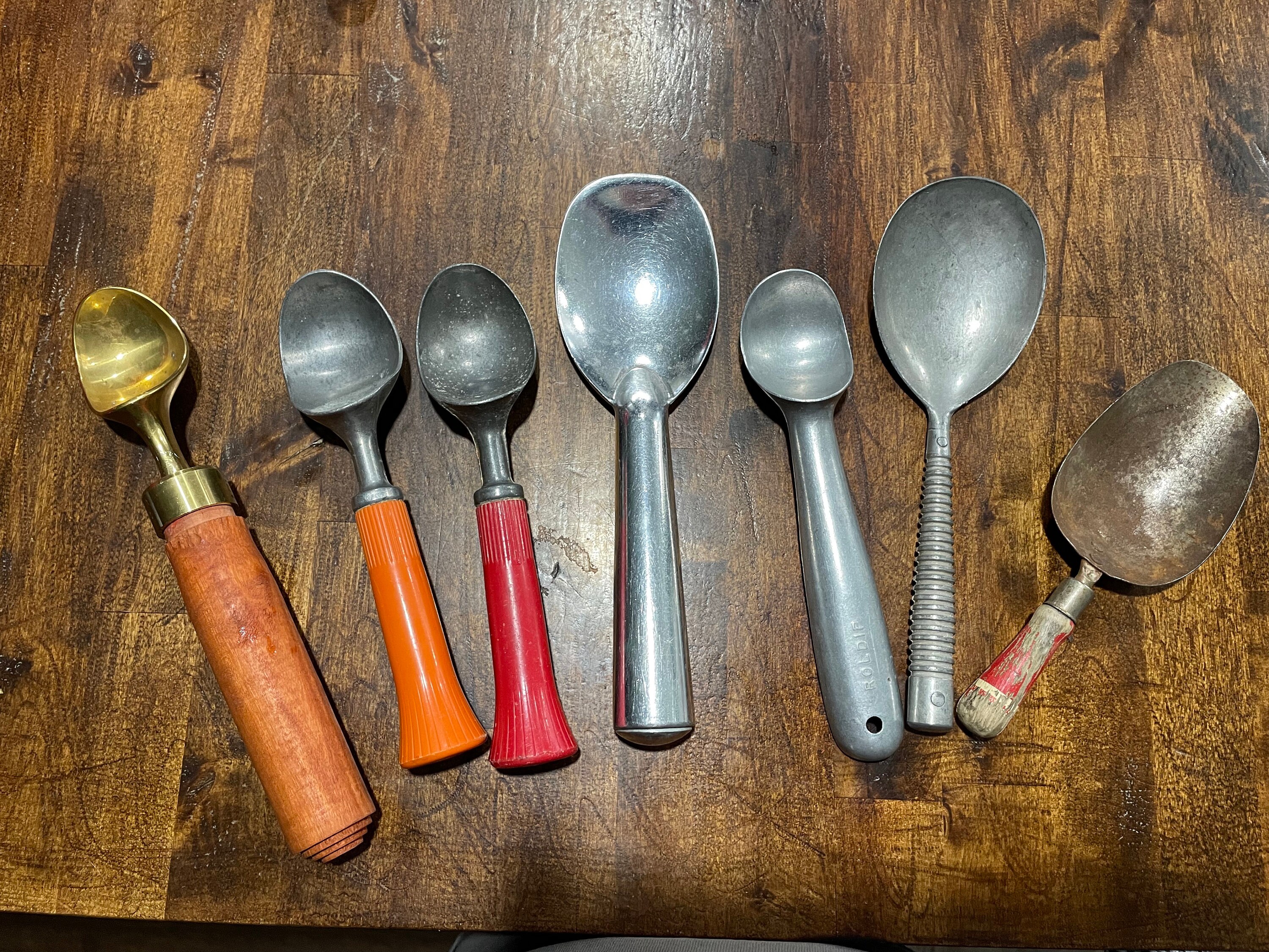 1950s Ice Cream Scoops, Etc. Qty of 7 