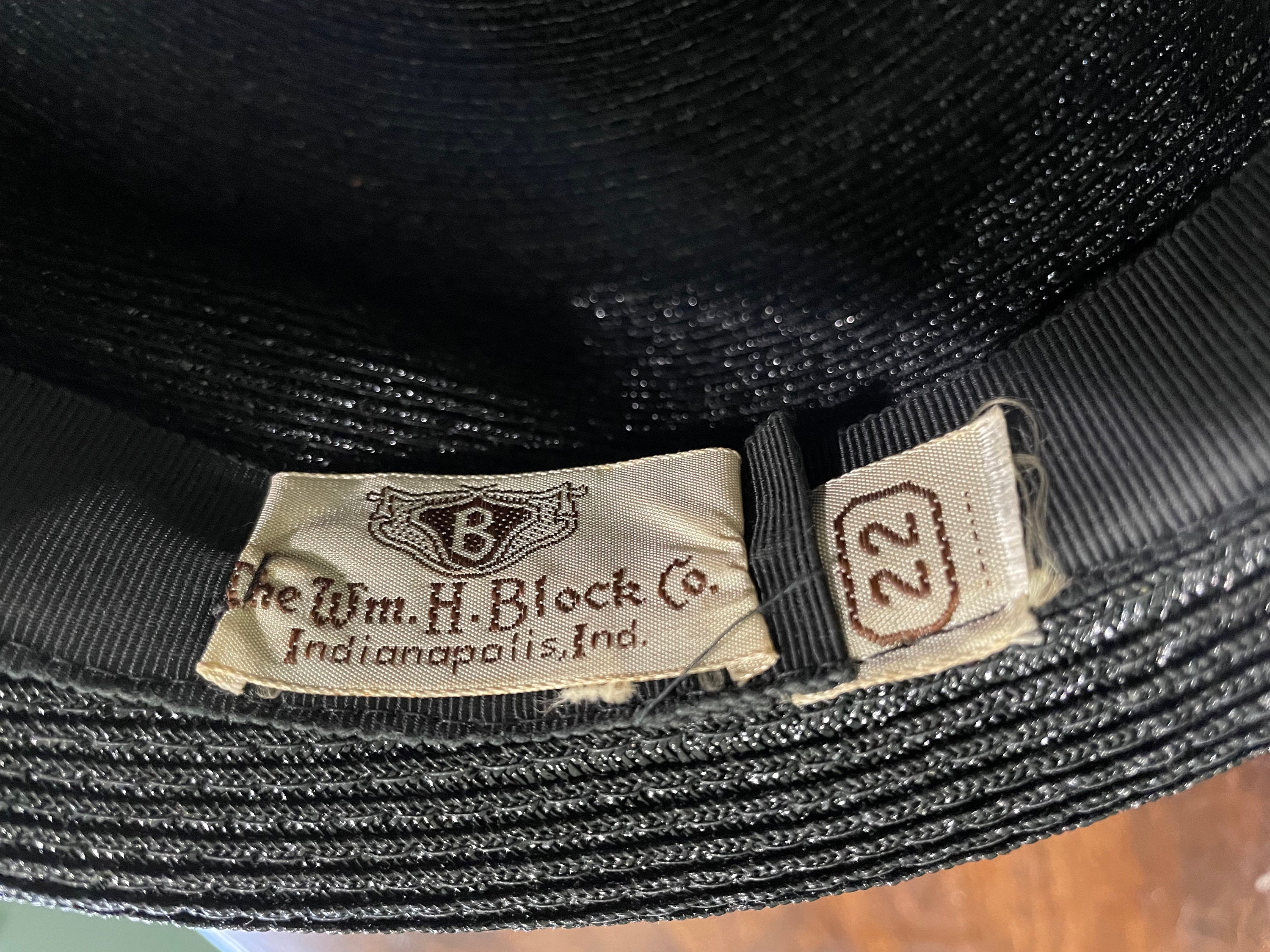 Wm. H. Block Hat Box Vintage Indianapolis 1950 main image 3