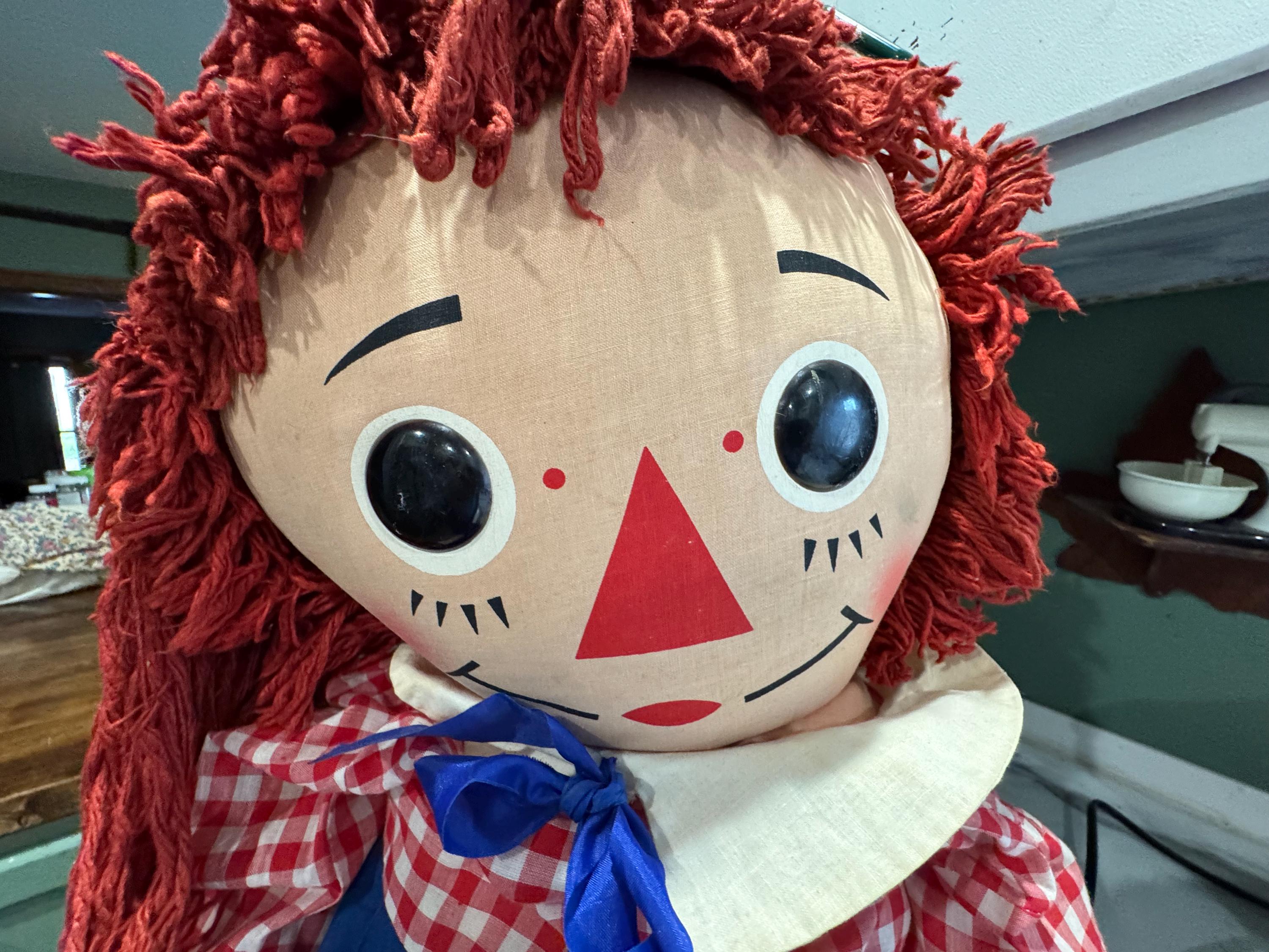 1970's Rare Knickerbocker Raggedy Andy Huge Doll - Etsy