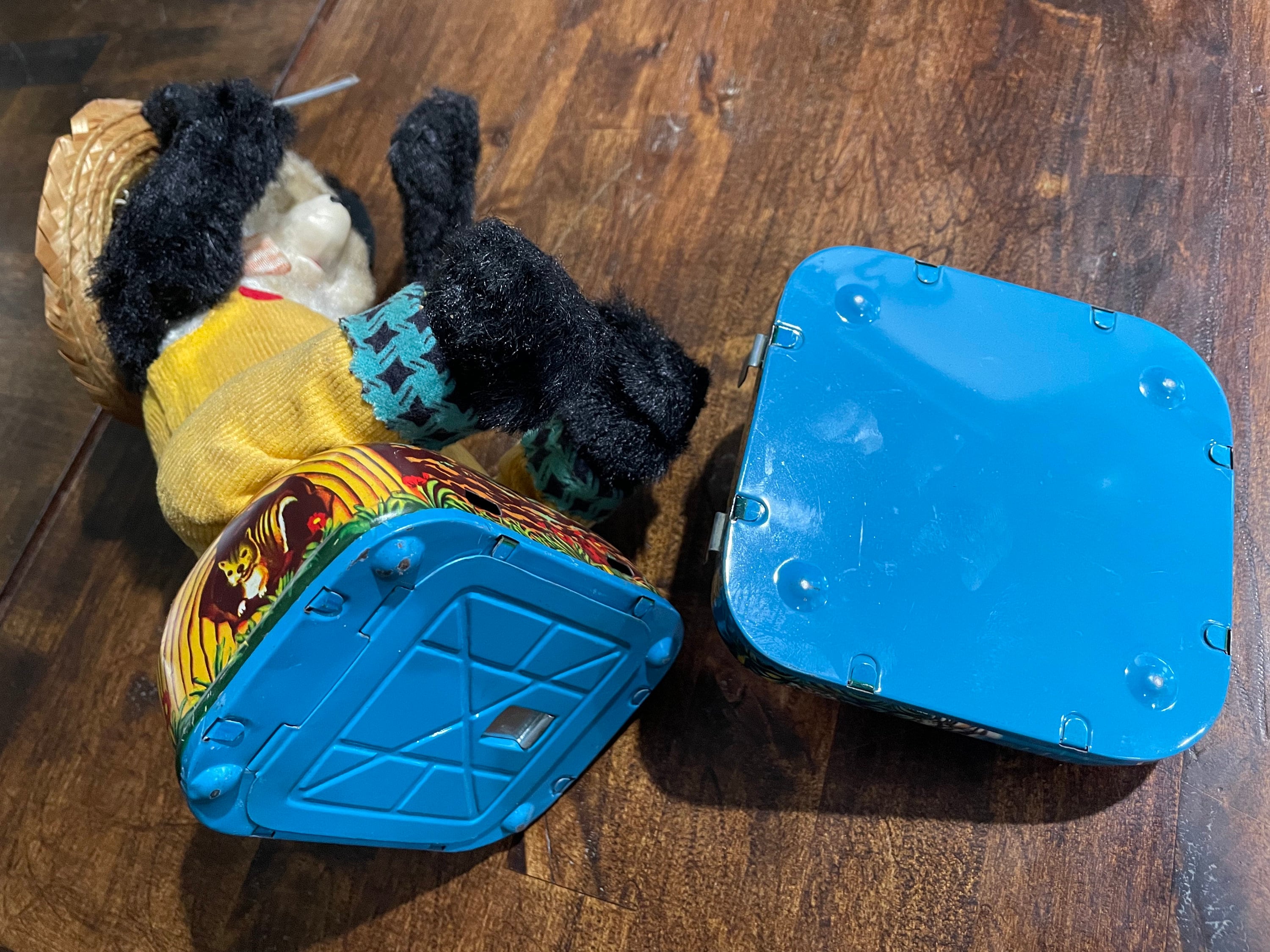 1960s Alps Japan Fishing Panda Tin Litho Battery Operated Toy - Etsy