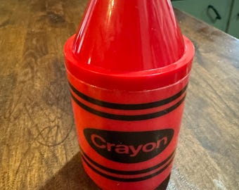 1970's Red Crayon Mug