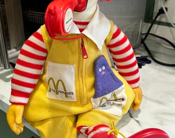 1978 Ronald McDonald Whistle Doll 21 Inches Tall