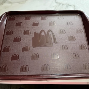 1990's McDonalds Restaurant Brown Serving Tray Qty of 1