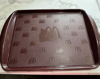 1990&#39;s McDonalds Restaurant Brown Serving Tray Qty of 1
