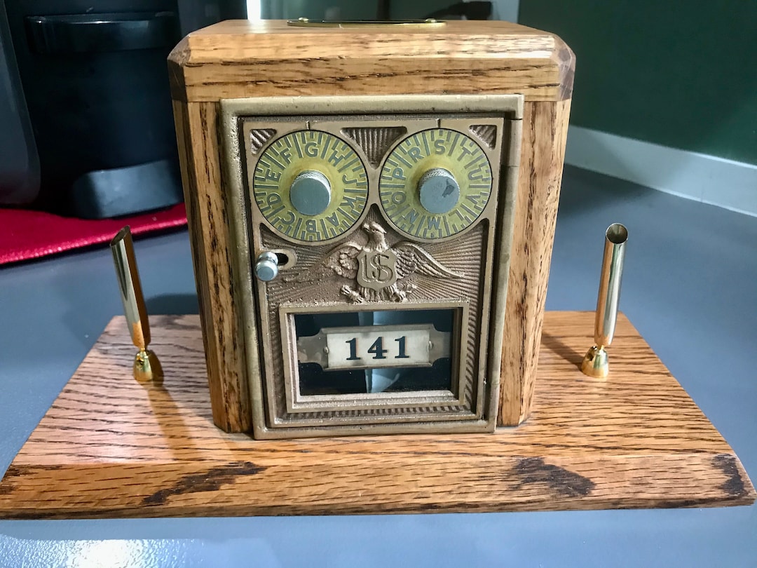 1900's Antique Post Office Mail Box Door Bank With Ink Pens - Etsy