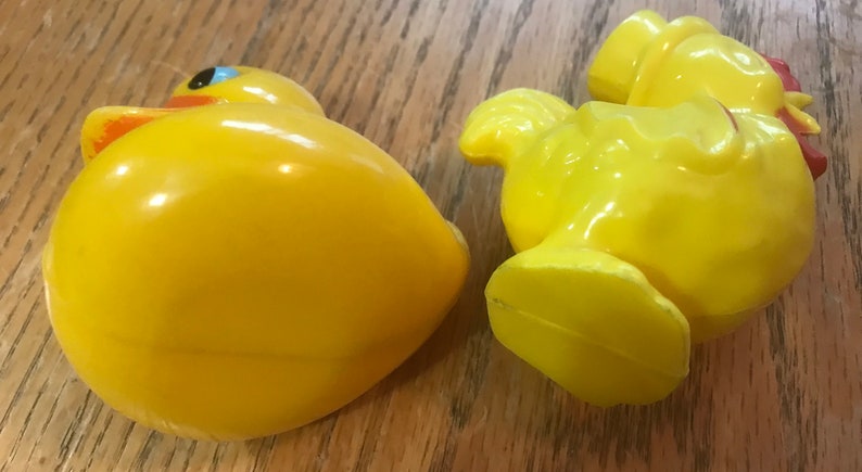 Qty of 2 Vintage Celluloid Duck and Chicken Rattle Toys - Etsy