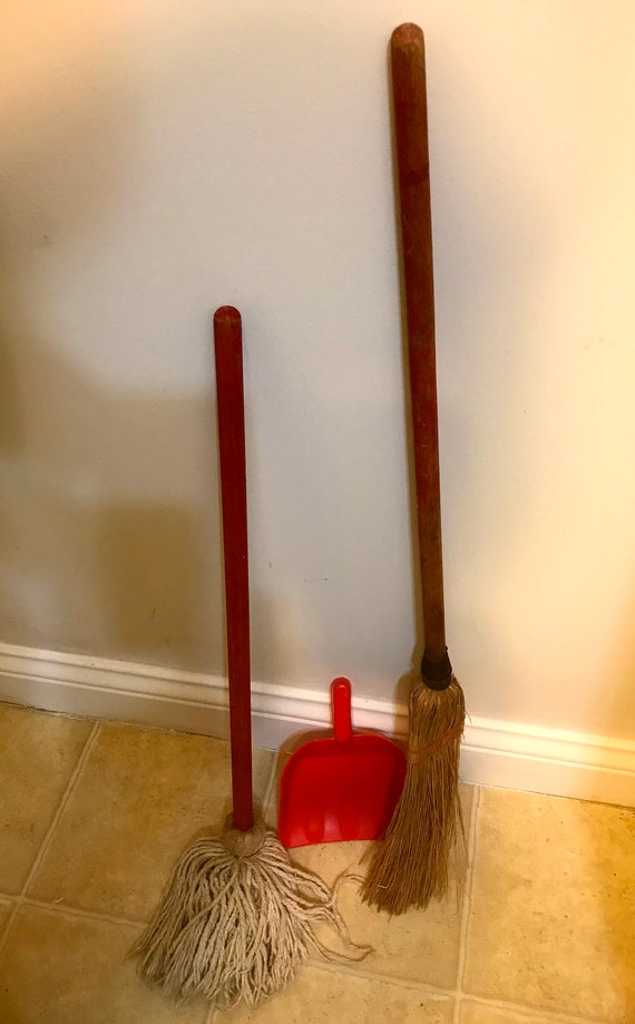 child broom and dustpan