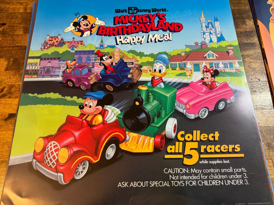 1988 Rare Large Mcdonalds Mickey's Birthdayland Translite - Etsy