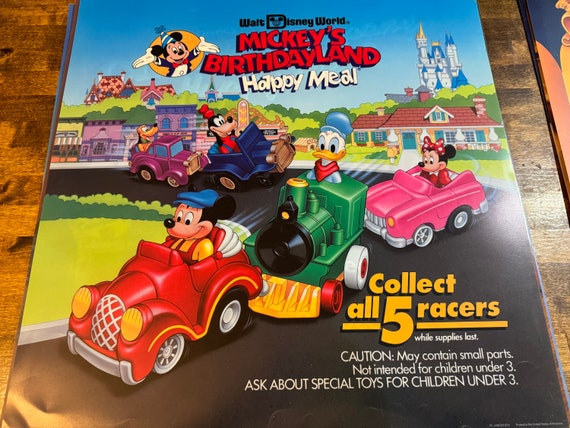 1988 Rare Large Mcdonalds Mickey's Birthdayland Translite - Etsy