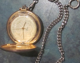 Twenty Dollar Coin Pocket Watch by Le Jaye United States of America