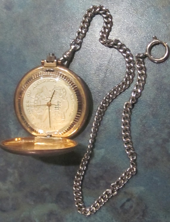 Coin pocket watch outlet