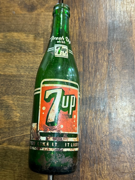 Late 1950's 7up Pop Bottle From Recent Dig - Etsy