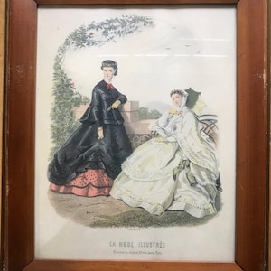 【美品】アンティーク LA MODE ILLUSTRÉE 黒フレーム[3673] La Mode Illustree Leroy Imp Paris - Etsy