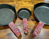 Cast Iron Skillet Hot Pad Handle Covers Qty of 3