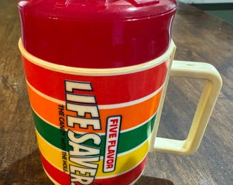 1970's Red Lifesavers Mug