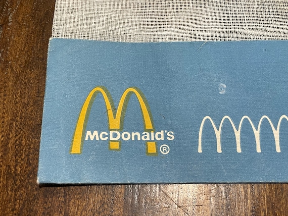 1970's Rare HTF McDonalds Blue Paper Mesh Uniform… - image 2