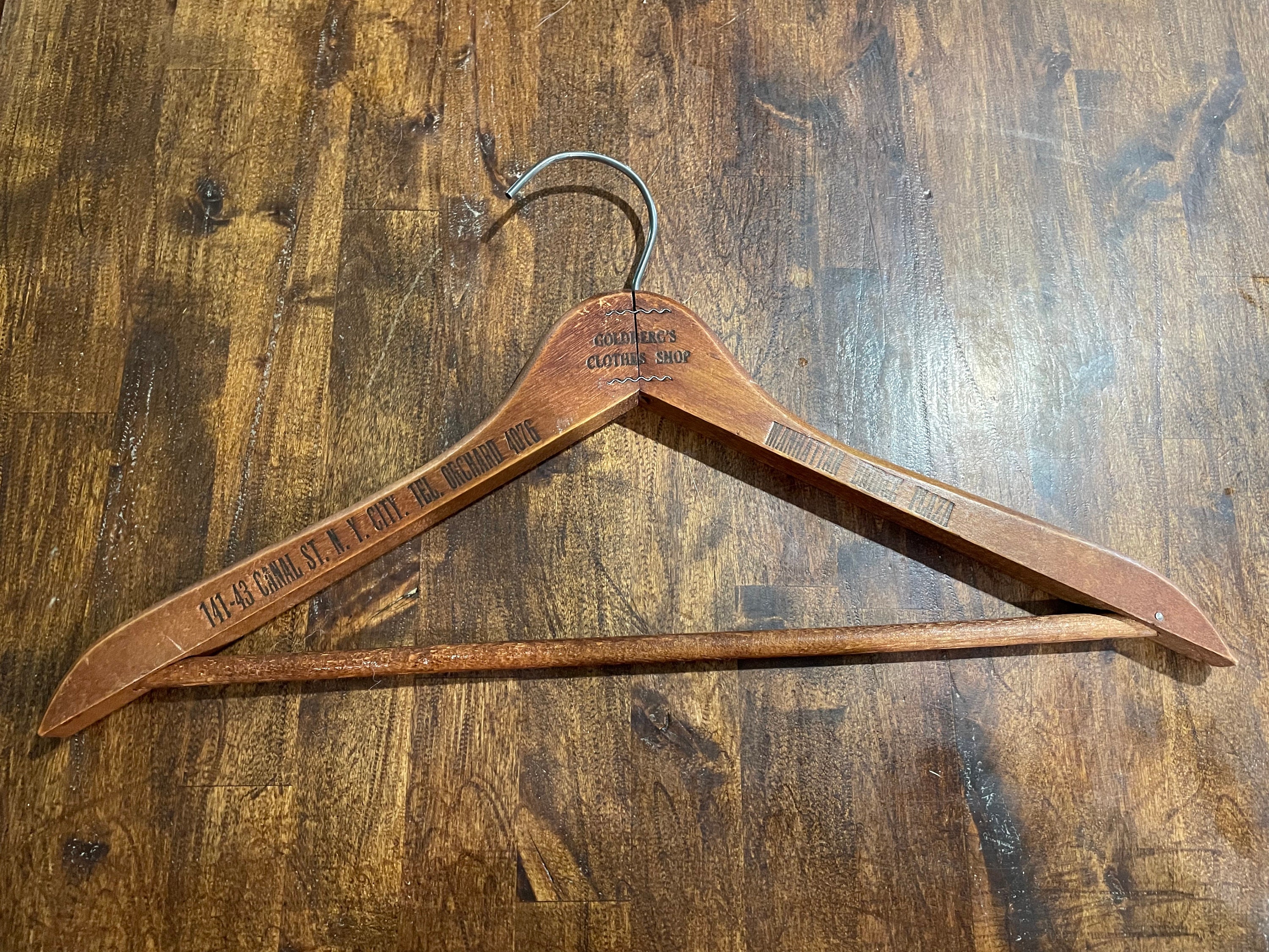 1940's Goldberg's Clothes Shop Wood Hanger - Etsy