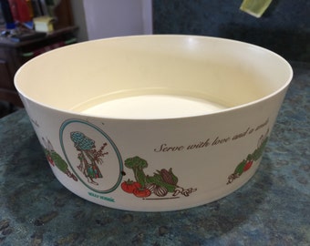 Vintage Large Holly Hobbie Bowl by Coca Cola 1970 Era