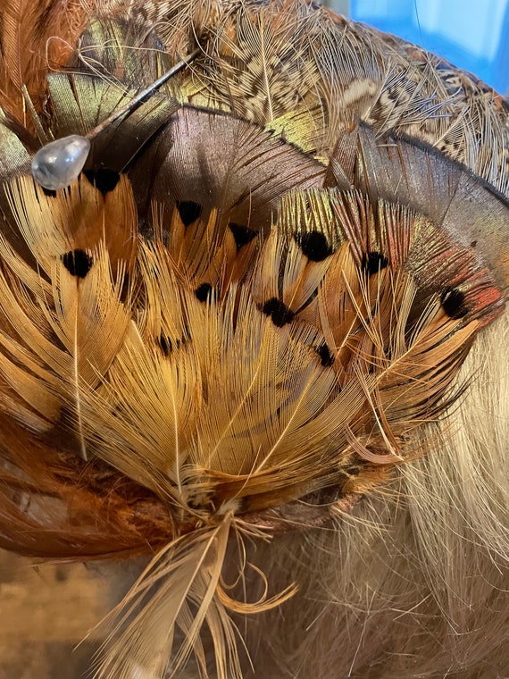 Jonquil Original Feather Pheasant Fascinator Hat … - image 4