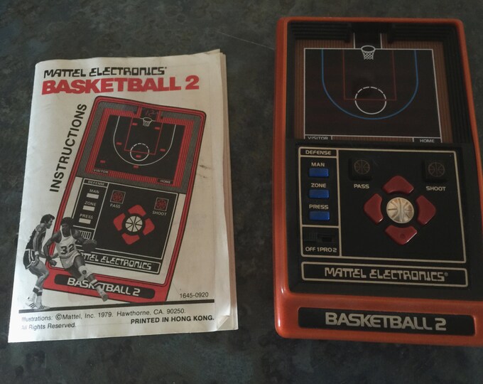 1979 Mattel Electronic Basketball 2 Etsy
