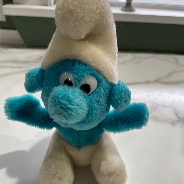 1980 Plush Smurf 7 1/2 Inch