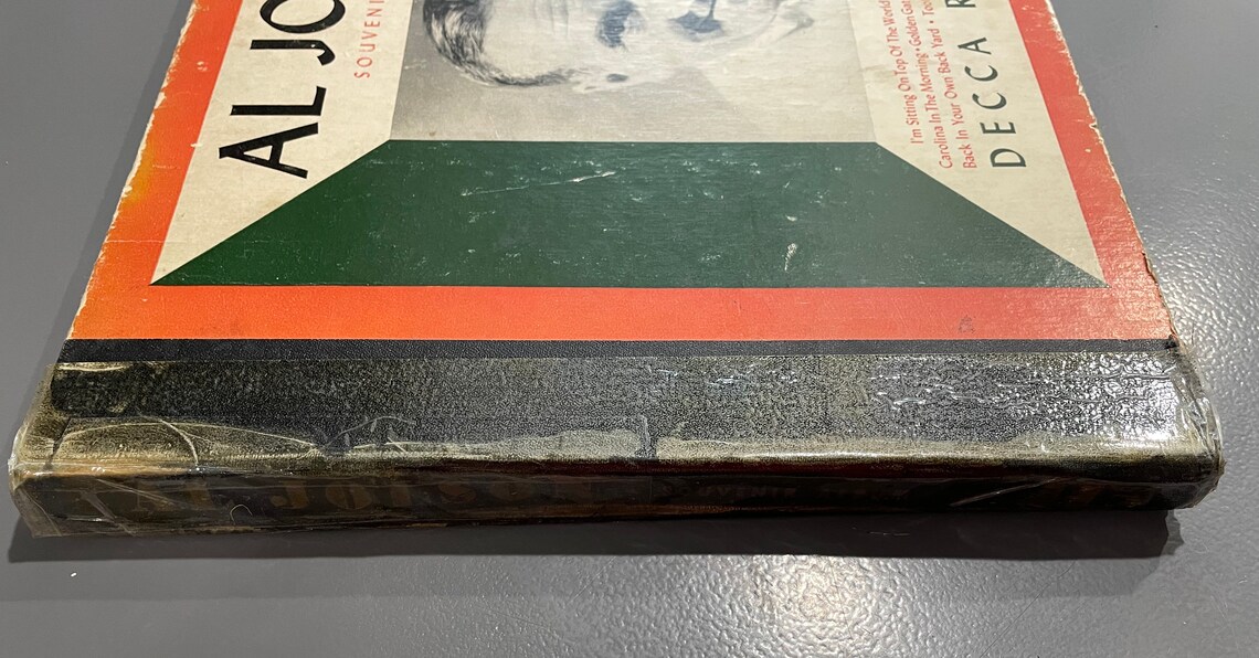 1940's Al Jolson Souvenir Record Album Etsy