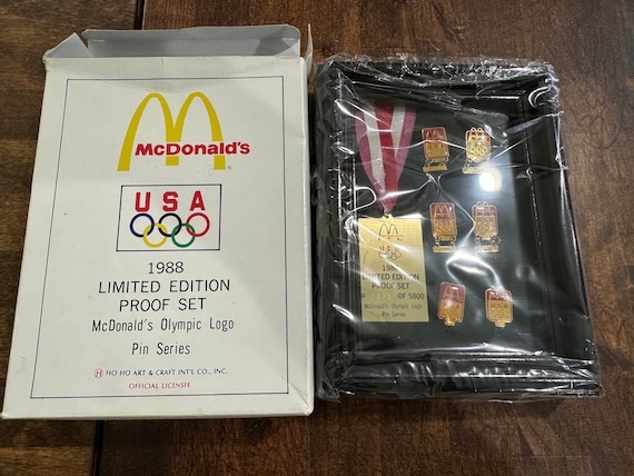 1988 Mcdonalds Limited Edition Proof Set Olympic Logo Seoul