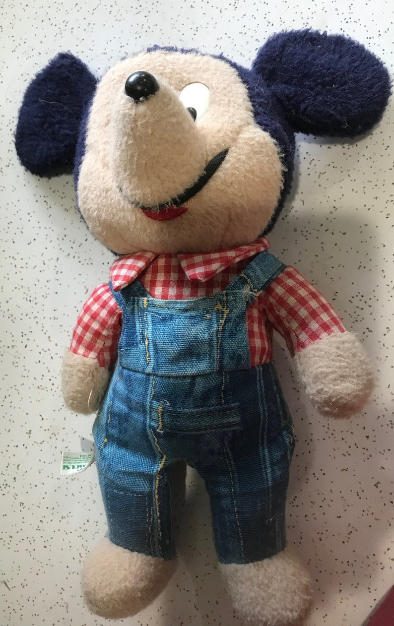 Vintage 1976 Knickerbocker Plush 13 Mickey Mouse with | Etsy