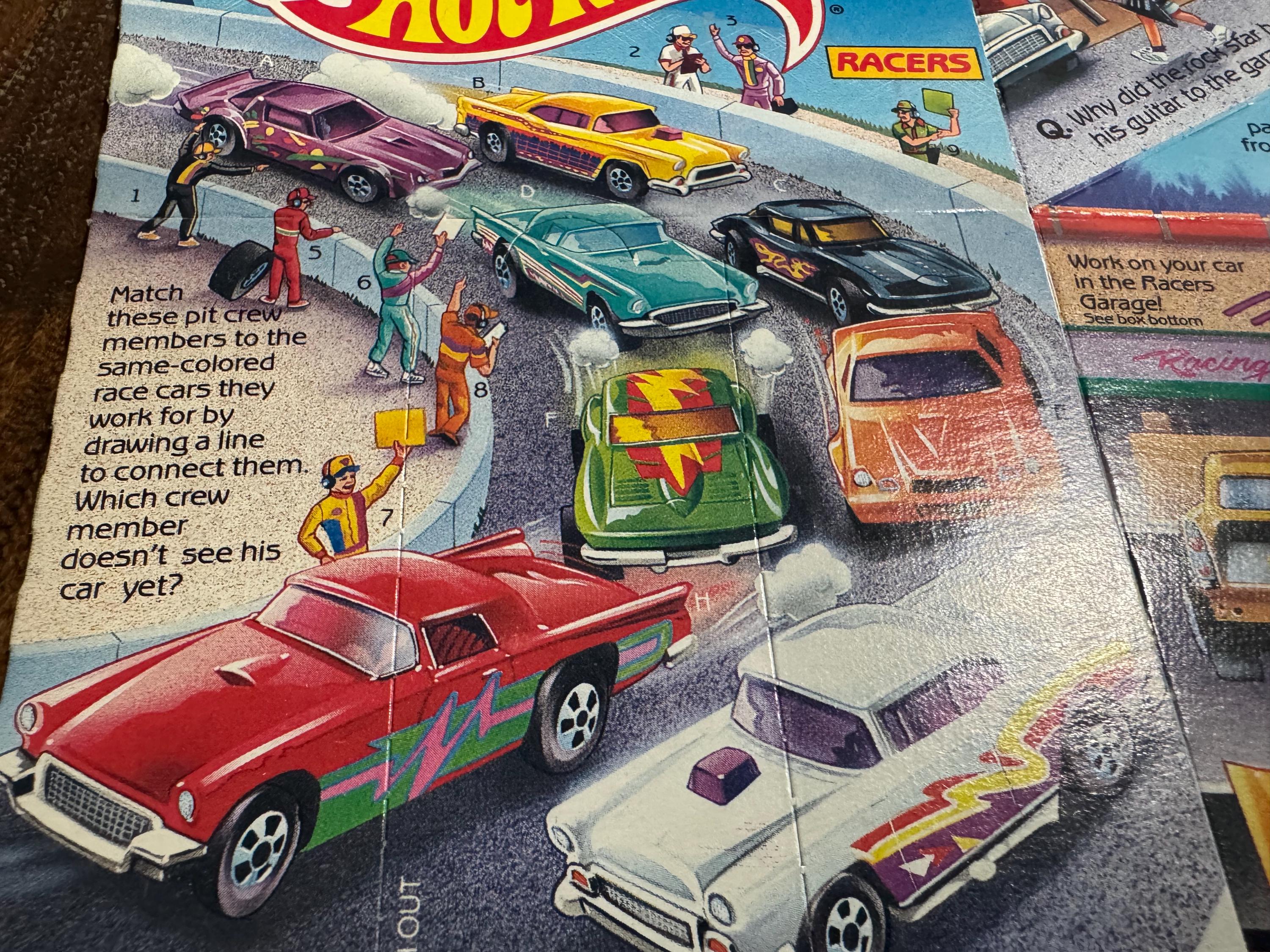 Rare 1991 Mcdonalds Hot Wheels Happy Meal Box Unused New Old Stock