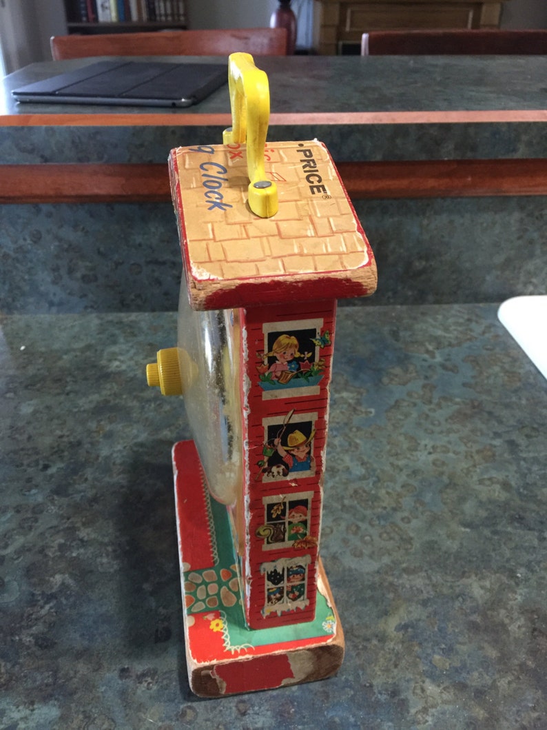 Fisher Price Music Box Tick Tock Clock 1968 Era Etsy