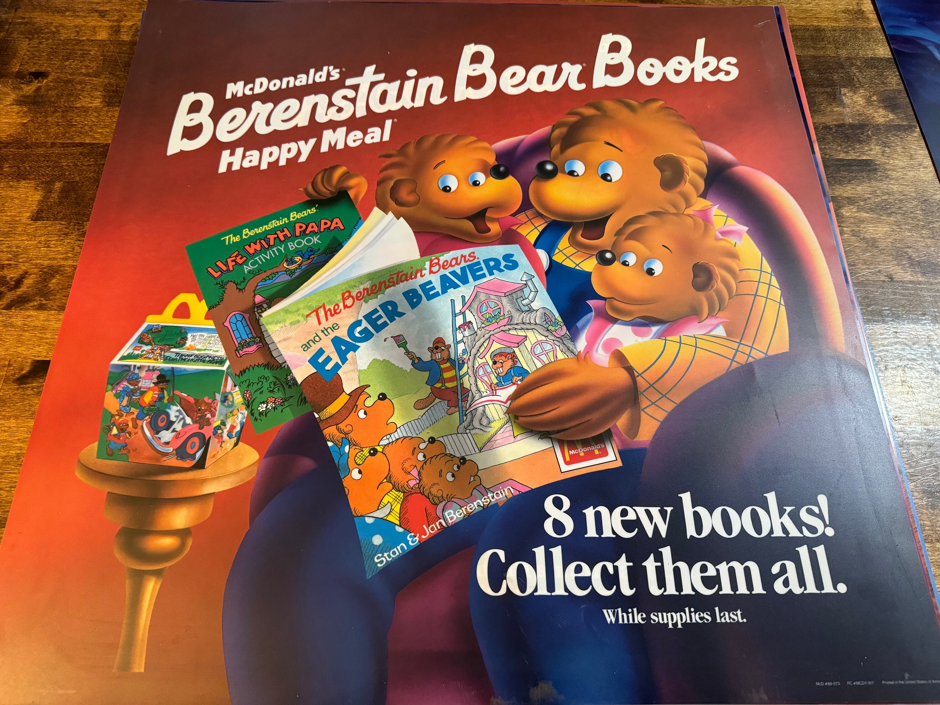 1989 Very Rare Mcdonalds Berenstain Bears Translite - Etsy