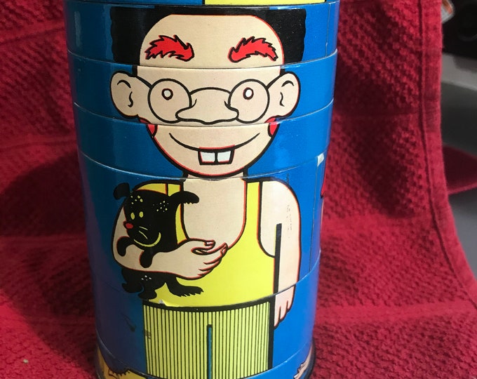 Vintage 1949 Comic Rotor Puzzle Character Game - Etsy