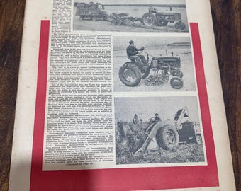 Rare December 01, 1945 Indiana Farmers Guide Farming Tractors on Cover