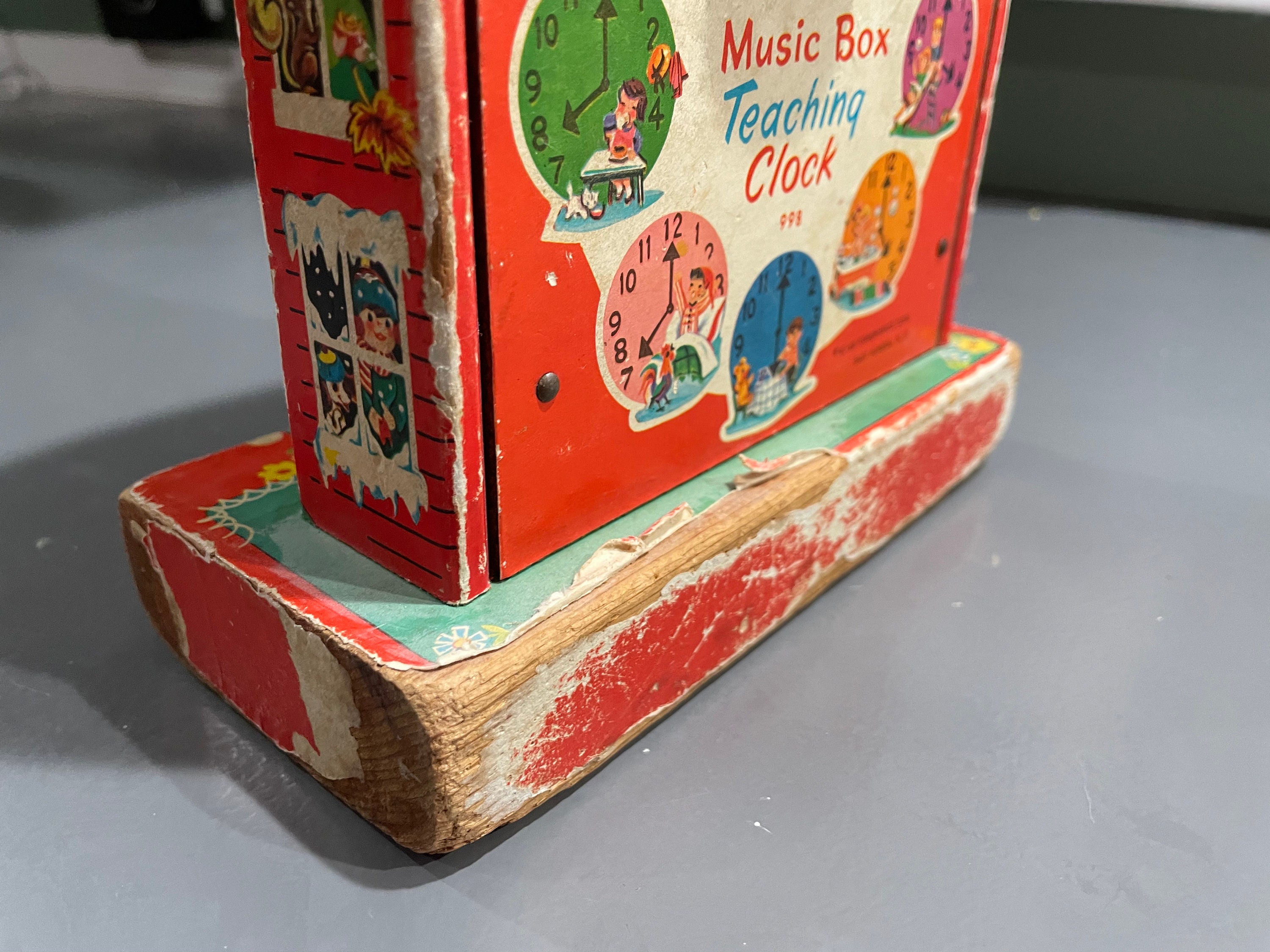 Fisher Price Music Box Tick Tock Clock 1968 Era - Etsy
