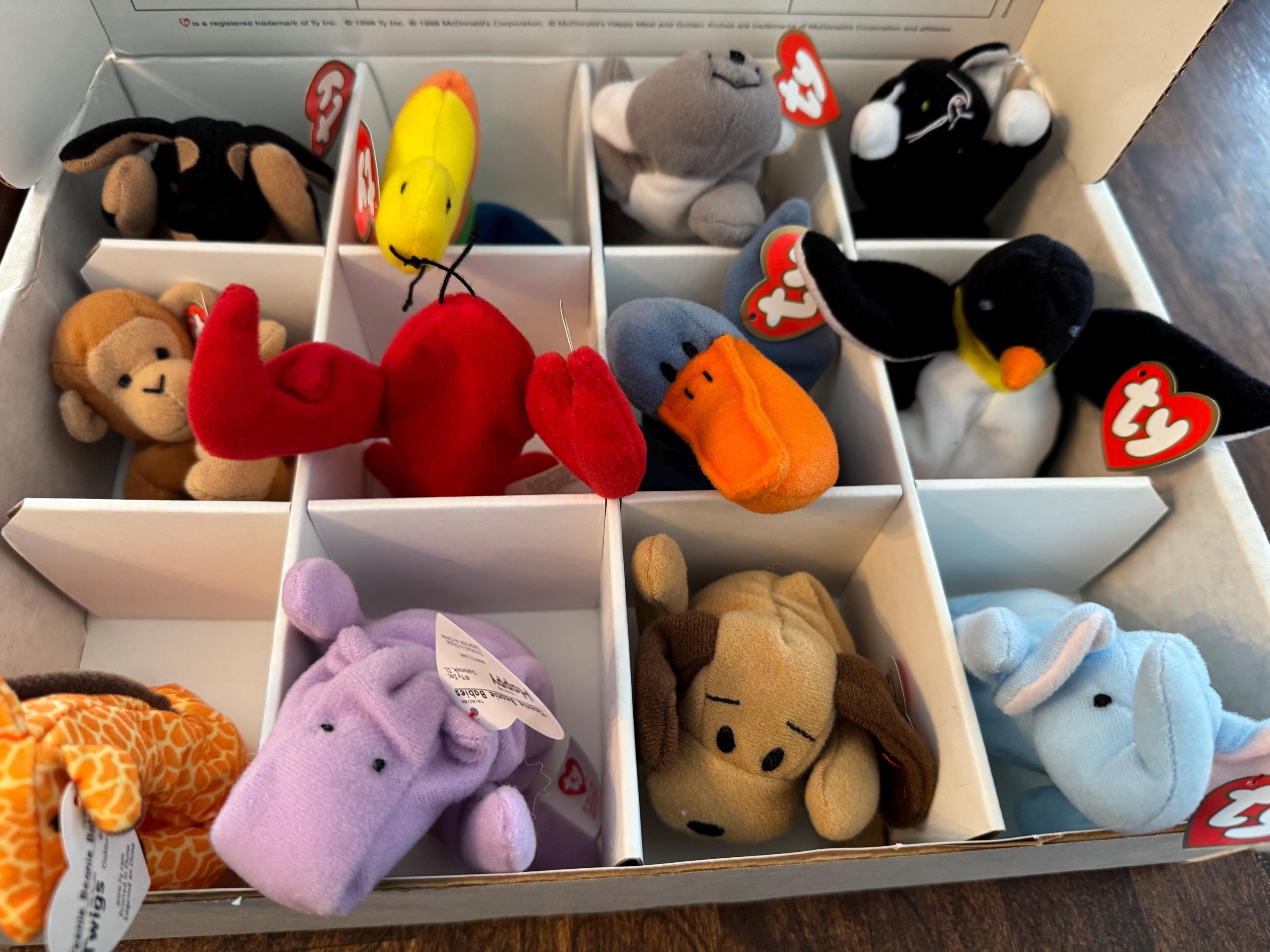 マックヒストリアルピンコレクション1998年 1998 Mcdonalds Teenie Beanie Babies Special Edition Set IOB - Etsy