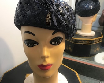 Vintage Dana Marte Original Straw Weave Hat
