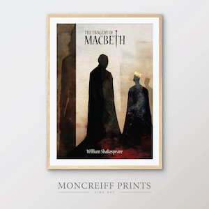 Macbeth Print: Shakespeare Tragedy Poster, Literary Wall Art (Digital Download)