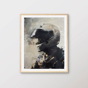 Motorsport Art, Contemporary Portrait of a Racing Driver, High-Resolution Artwork, Printable Wall Art For Digital Download | PT13